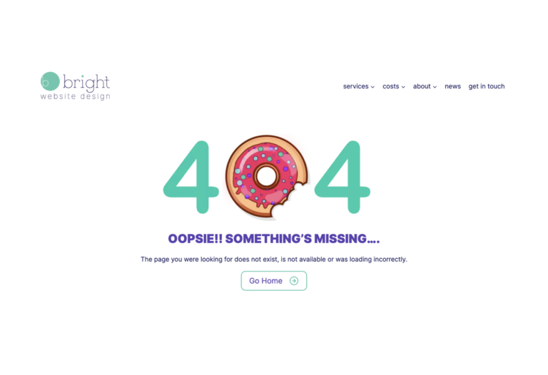 The Importance of a 404 Error Page
