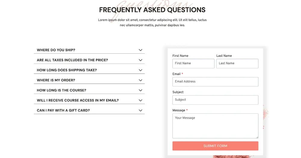 Beauty & Spa Website FAQs