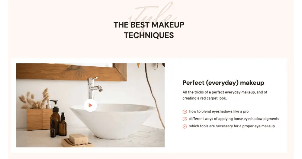 Beauty & Spa Website Video