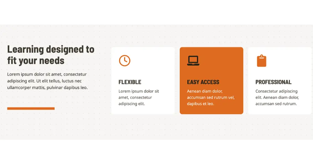 Business Courses Website Highlights