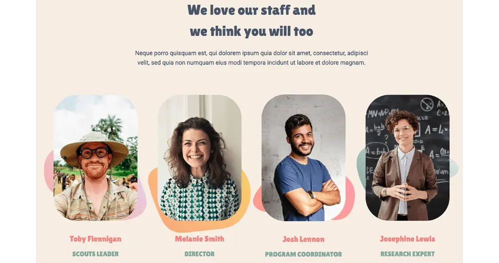 Childrens Website Our Staff