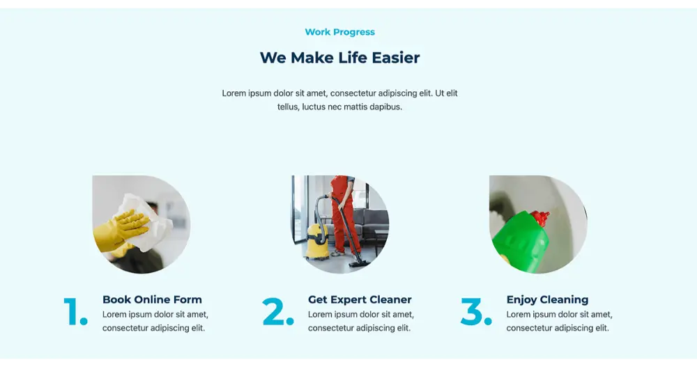 Cleaning Service Website Progress