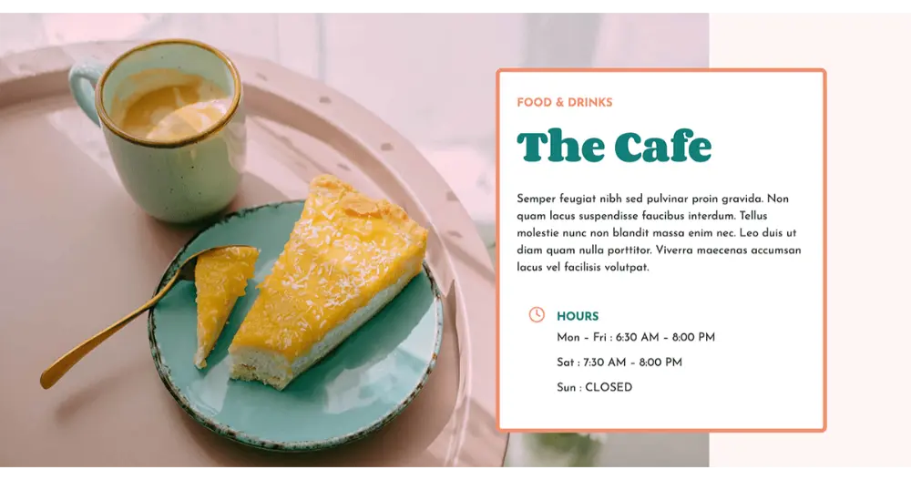 Coffee Beans Website Header