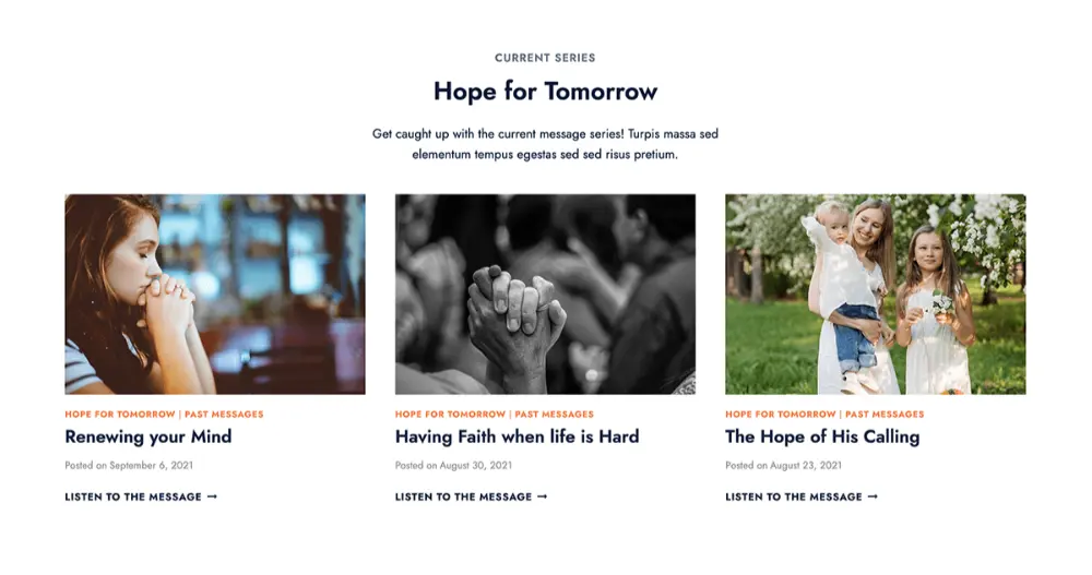 Community Website Products