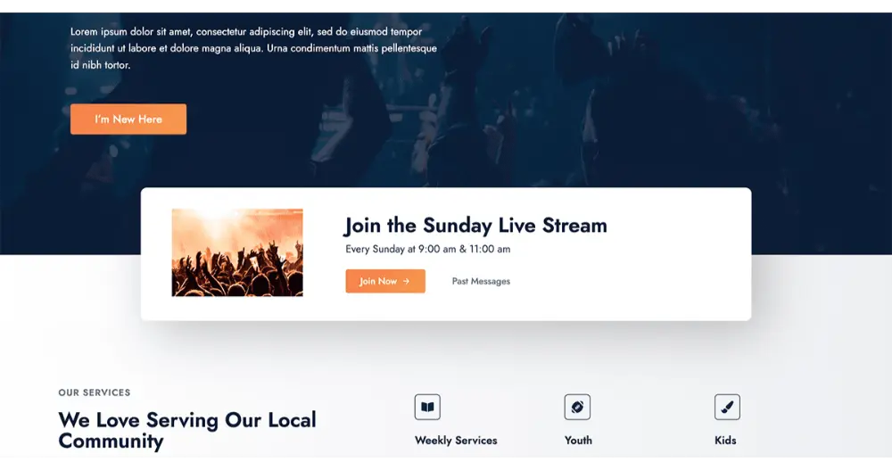Community Website Section