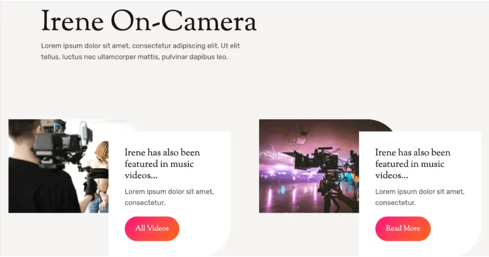 Digital Content Website Section
