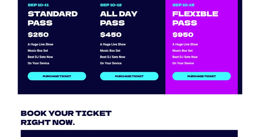 Events Website Costs