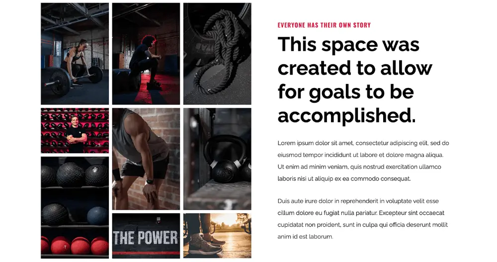 Fitness Coaching Section