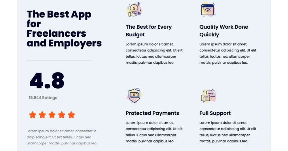 Freelance Website Home Page