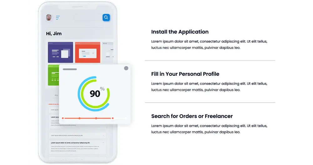 Freelance Website Section