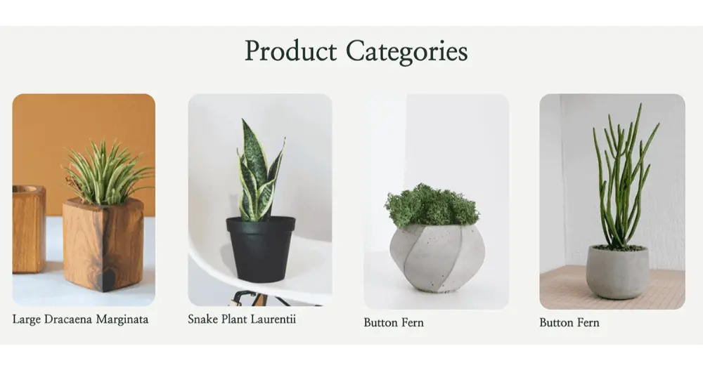 Green Thumb Gardening and Plants Website Products