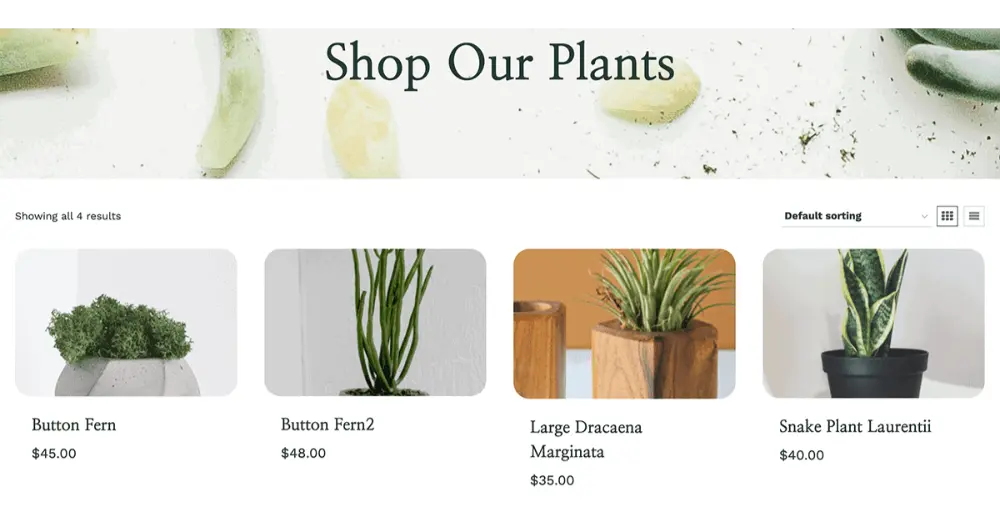 Green Thumb Gardening and Plants Website Shop