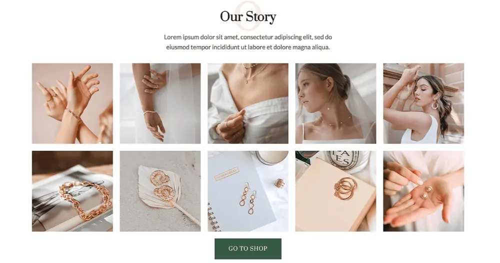 Jewellery Collection Website About