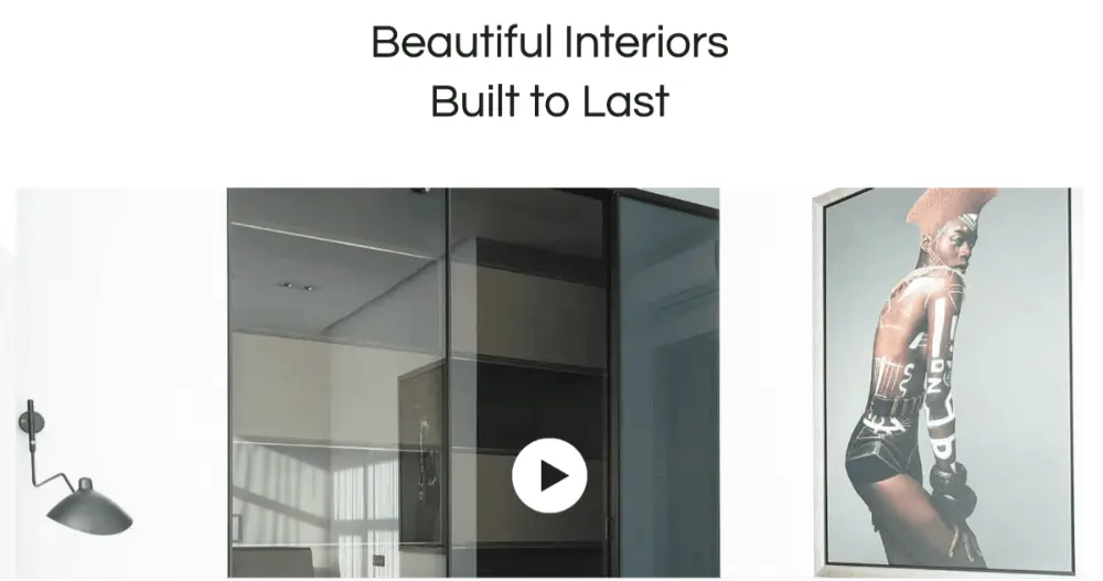 Minimalist Design Website Hero