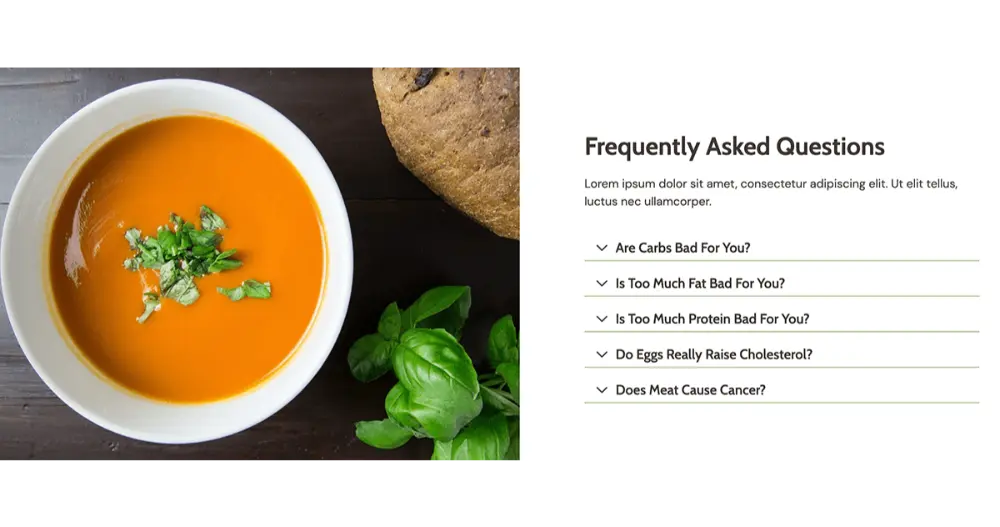 Nutrition Website Template FAQs
