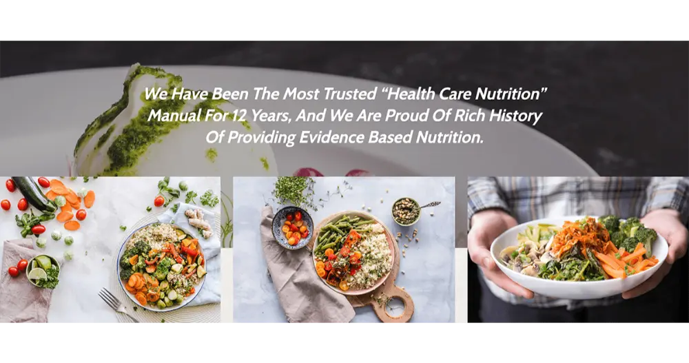 Nutrition Website Template Hero