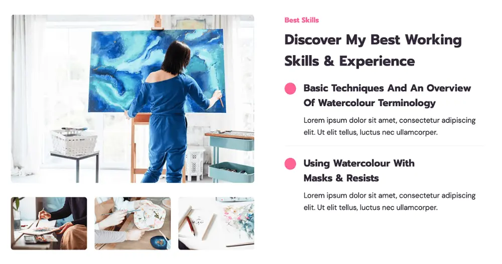 Water Painting Website Skills