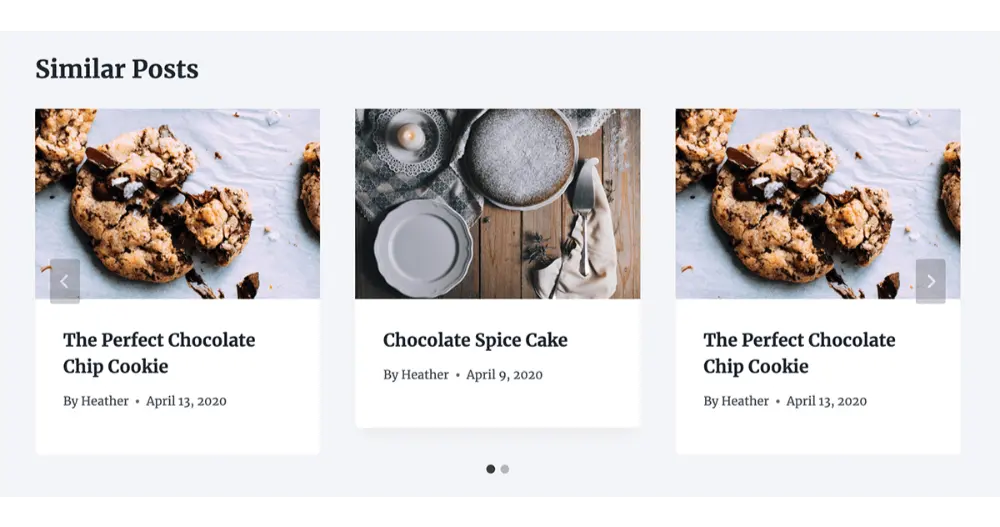 Recipe Blog Posts