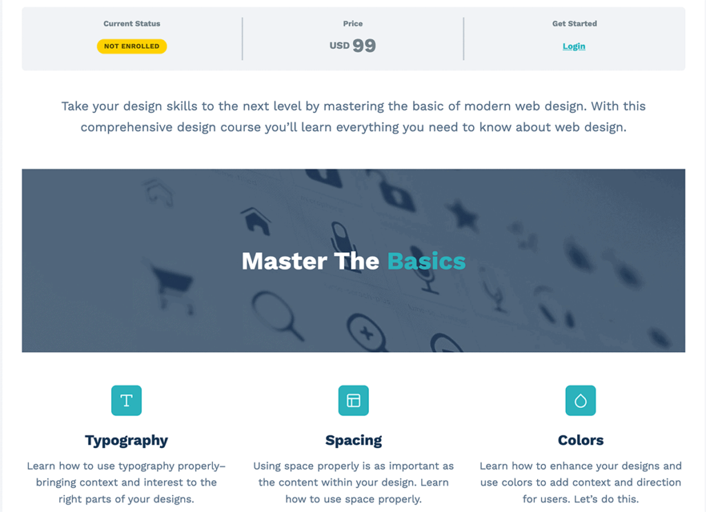 Digital Design Website Section