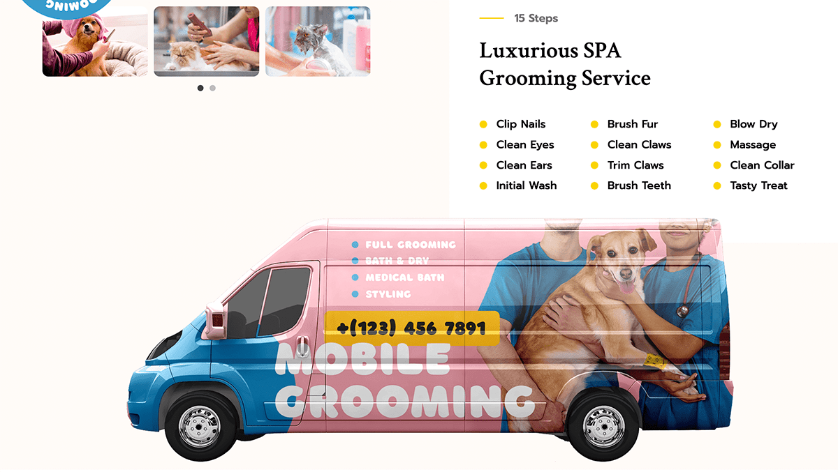 Pet Dog Grooming Website