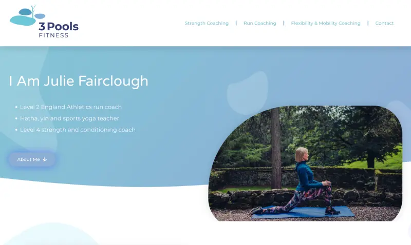 3Pools Fitness Website Home Page