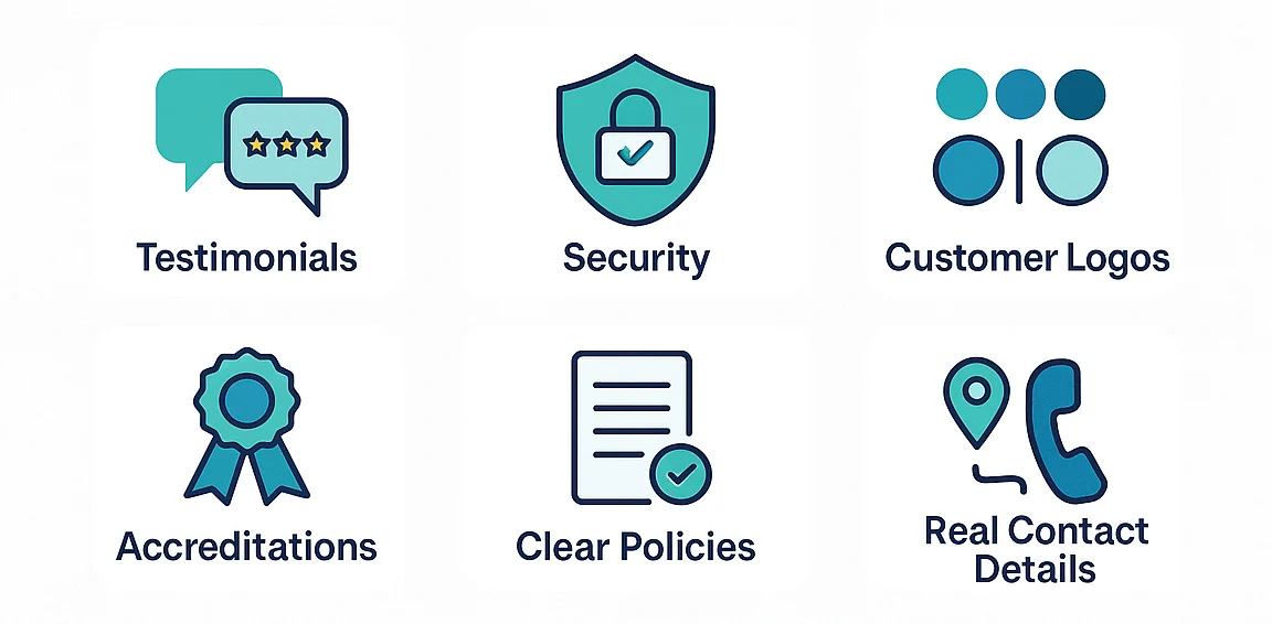 Image to represent what trust looks like on your website