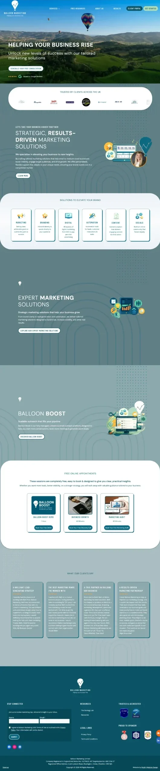 Balloon Marketing Home Page