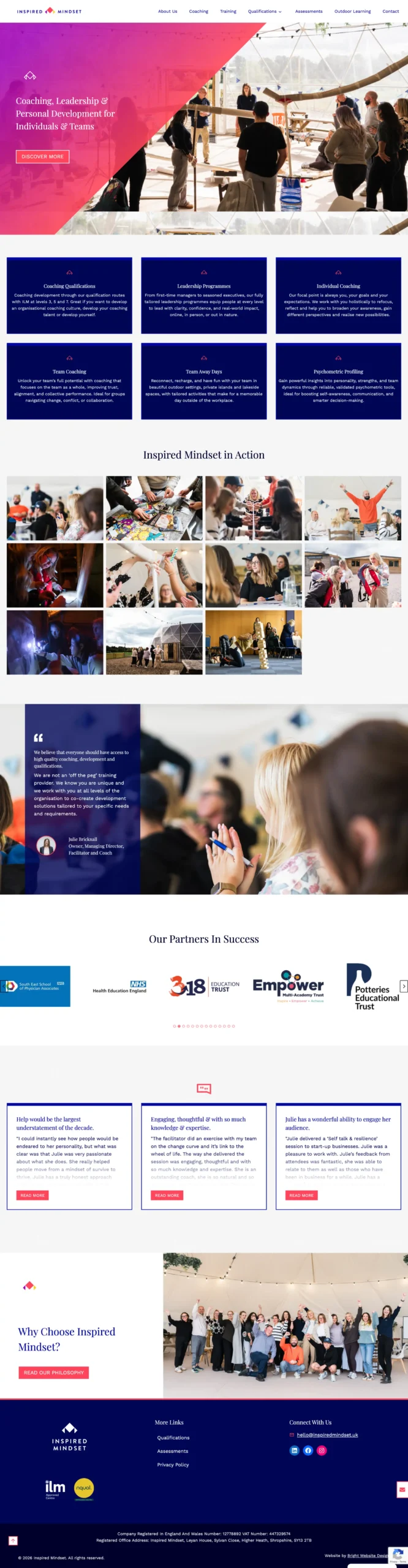 Inspired Mindset Home Page