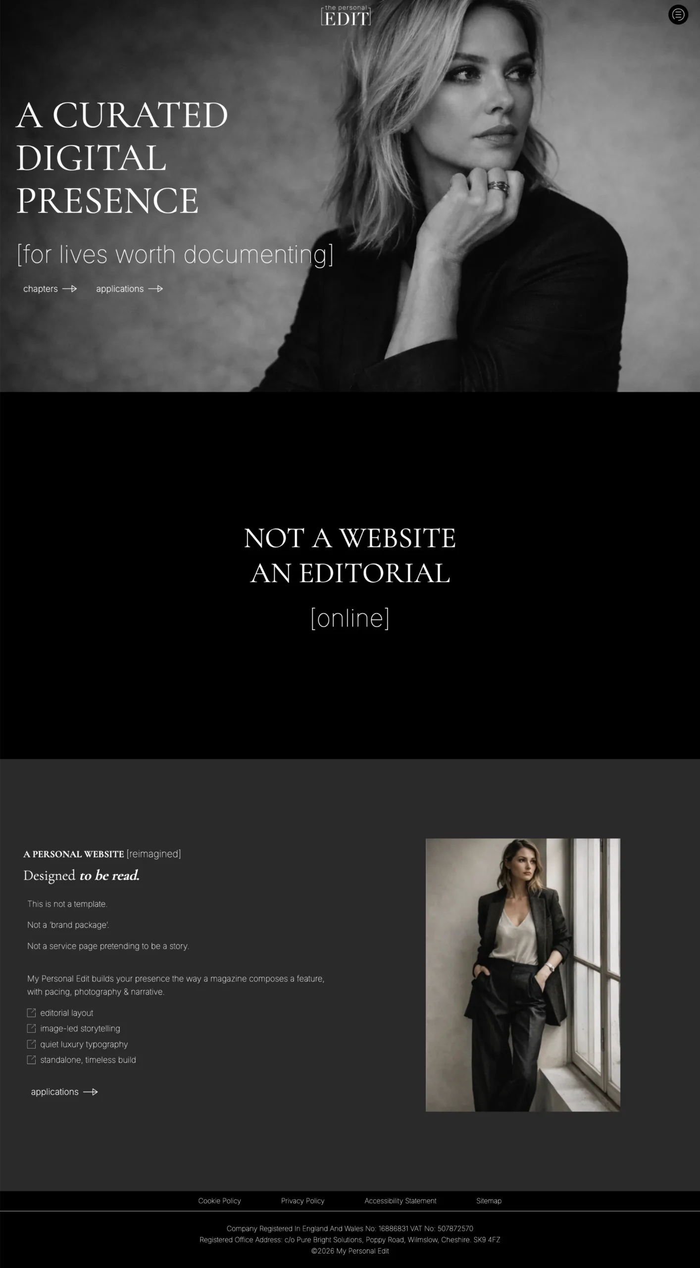 The Personal Edit Home Page