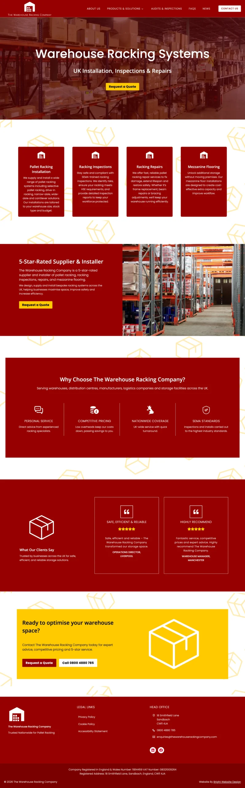 The Warehouse Racking Company Home Page